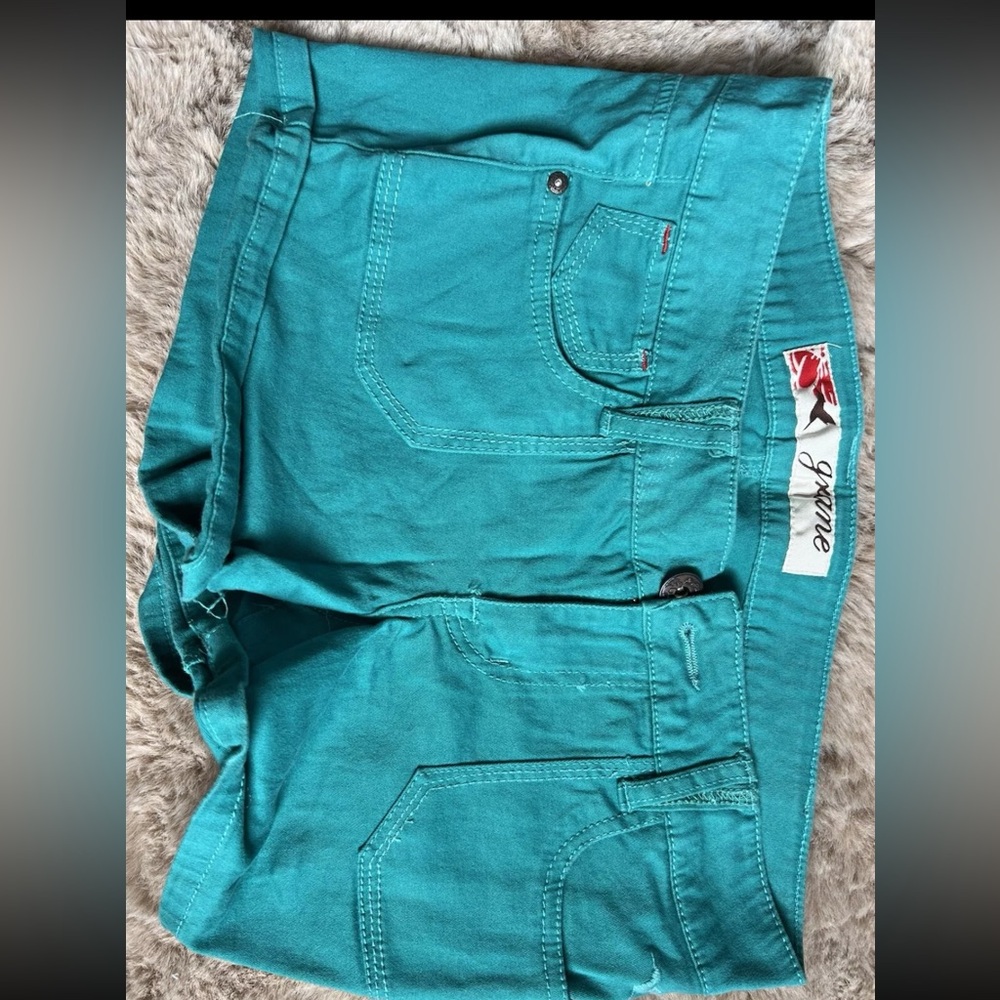 Teal/turquoise/blue shorts